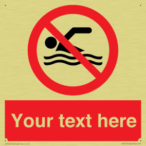 Custom prohibition no swimming